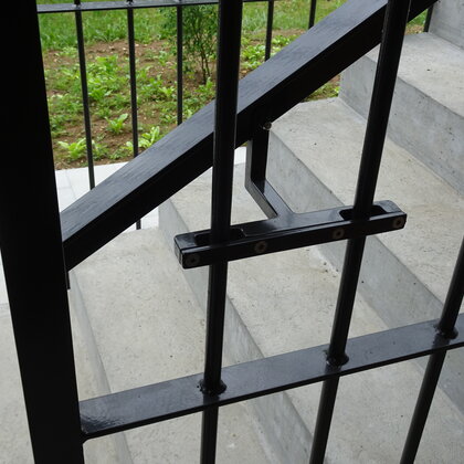 Detail Befestigung Handlauf, Wiedenhub Basel