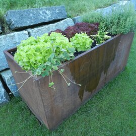 Hochbeet aus Cortenstahl